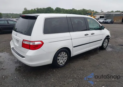 2007 Honda Odyssey Lx z USA, uszkodzony, nr VIN 5FNRL38227B089362